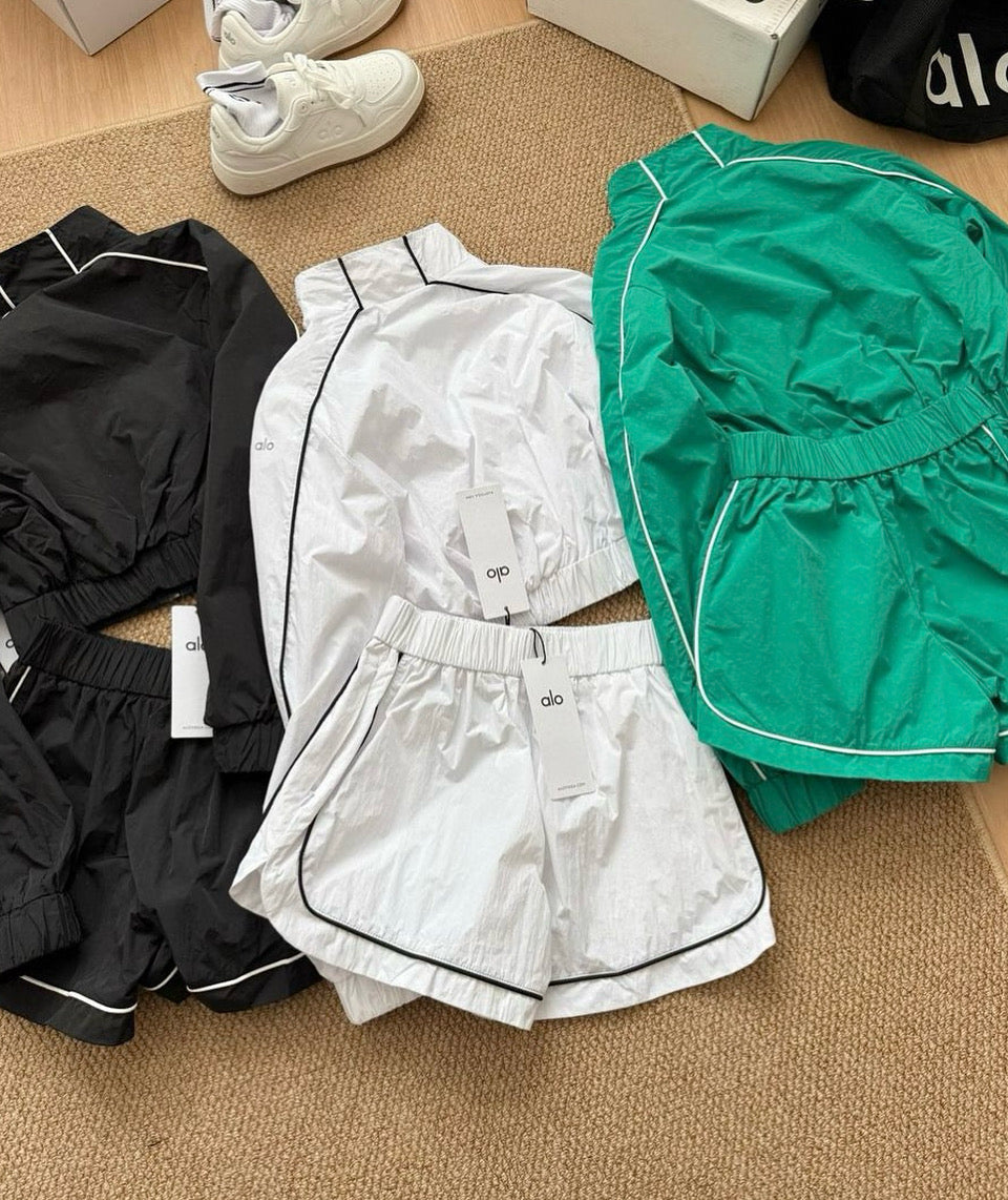 Alo Jacket W/ shorts set 🍁